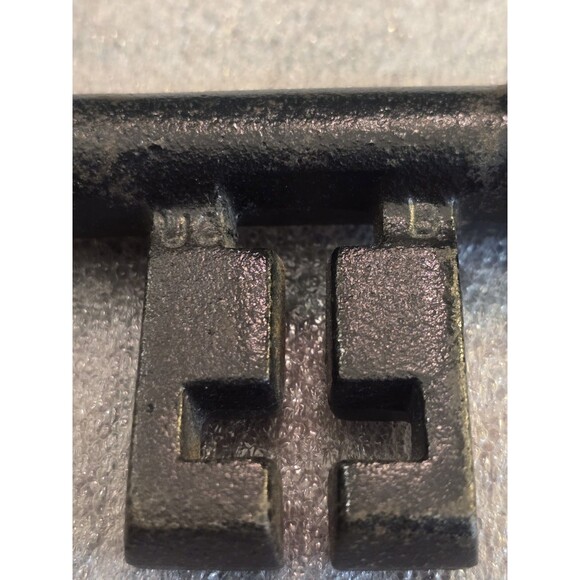 Antique Cast Iron Skeleton Key Marked "UCB" 7.5" Medieval Dungeon Jail - Picture 3 of 3